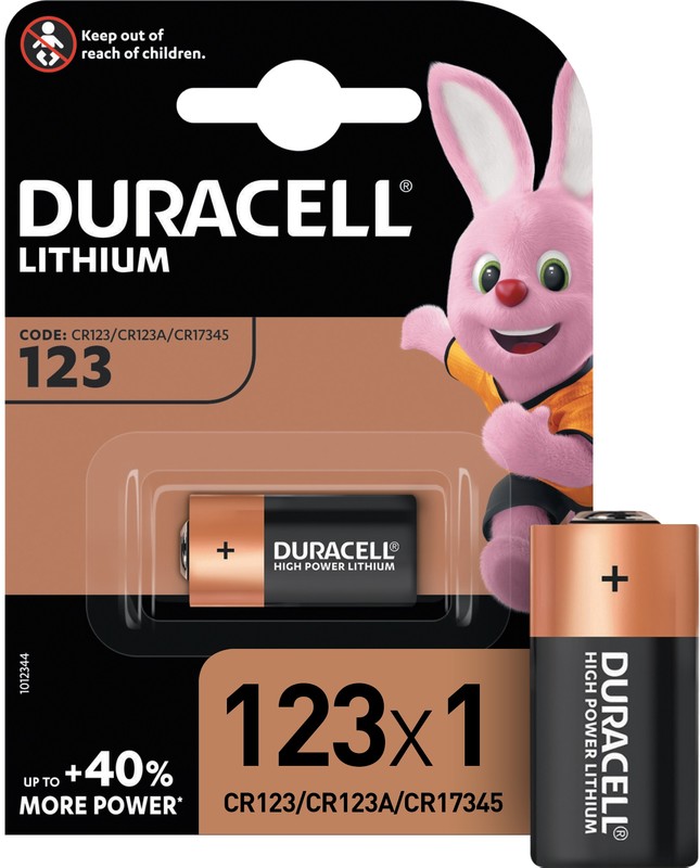 Батарейка Duracell CR123 (10/50/6000)
