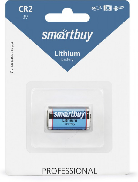 Батарейка Smartbuy CR 2-1BL литиевая (12/144)