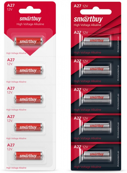 Батарейка Smartbuy A27-5BL (100/1000 (SBBA-27A5B))