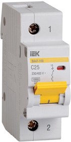 Авт. выкл. ВА47-100 1Р 025А 10 кА х-ка С IEK
