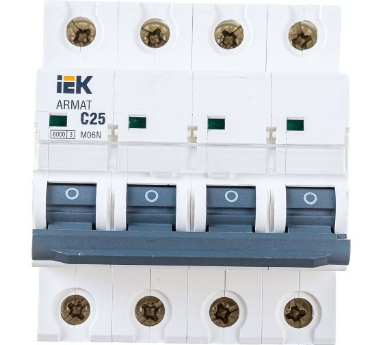 Авт. выкл. M06N 4P 25А 6,0кА х-ка С ARMAT