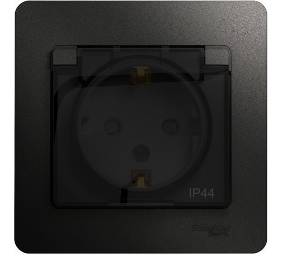 Розетка 2xUSB Glossa антрацит 000733