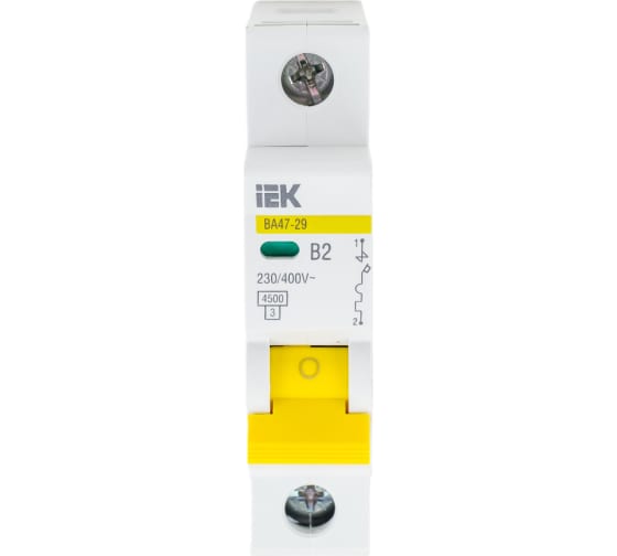 Авт. выкл.  ВА47-029 1Р 02А 4,5кА х-ка B IEK