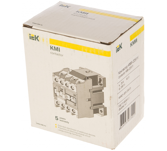 Контактор КМИ-22511 25А 230В/АС3 1НЗ IEK