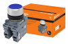 Кнопка с фиксацией MP2-20L в сборе d22мм 1з+1р синяя TDM (10шт)