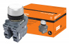 Кнопка с фиксацией MP2-20W в сборе d22мм 1з+1р белая TDM (10шт)