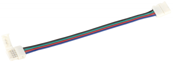 Коннектор для соединения светодиодных лент RGB 10мм (разъем - 15 см - разъем) (5шт) IEK